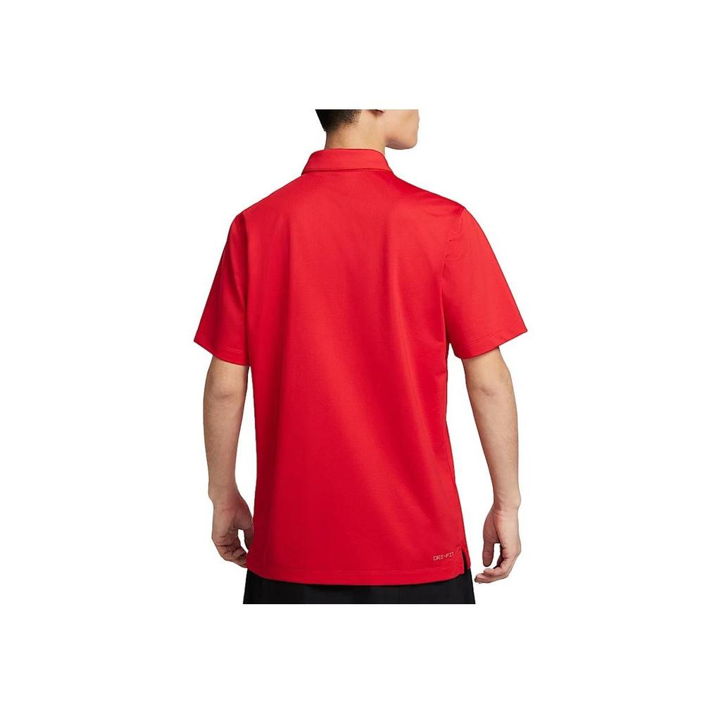 Nike Dri-Fit Quick-Dry Tennis Soft Stylish Short Sleeve Polo Shirt Men Polo Shirts University-Red IB8831-657