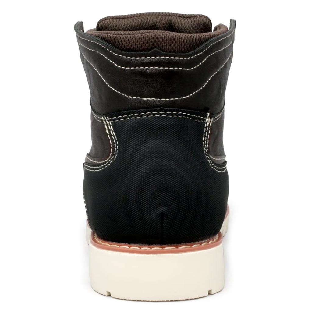 Edwin Leichte Wasserdichte Lässige Stiefel mit PU Weit Premium Stilvoll Dunkel Größe Herren High-Top Leder, Passform, Material, Schnürstiefel, Braun, 26.5