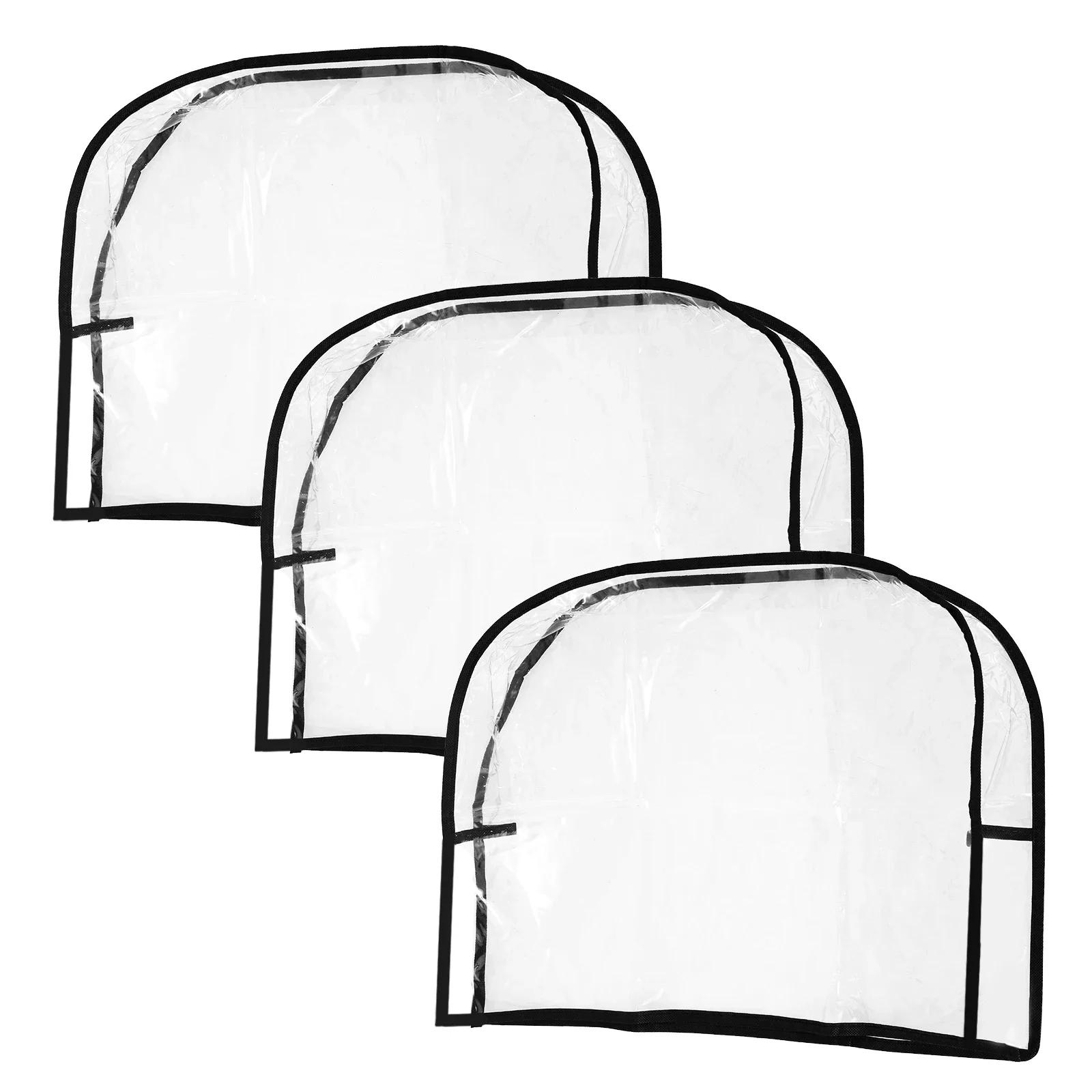 3 шт Прозрачные ПВХ Чехлы на Спинку Стула Водонепроницаемые Защитные Чехлы для Салонных Стульев Мягкий Чехол на Спинку для Стандартных Салонных и Офисных Стульев 2590₽
