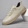 All Seasons Stylish Skateboard Footwear New Mens Business Casual Shoes Genuine Leather Tenis Masculino Lightweight Driving Shoes