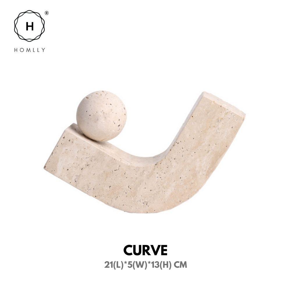 

Homlly Kii Natural Stone Curve Knot Sculpture Curve