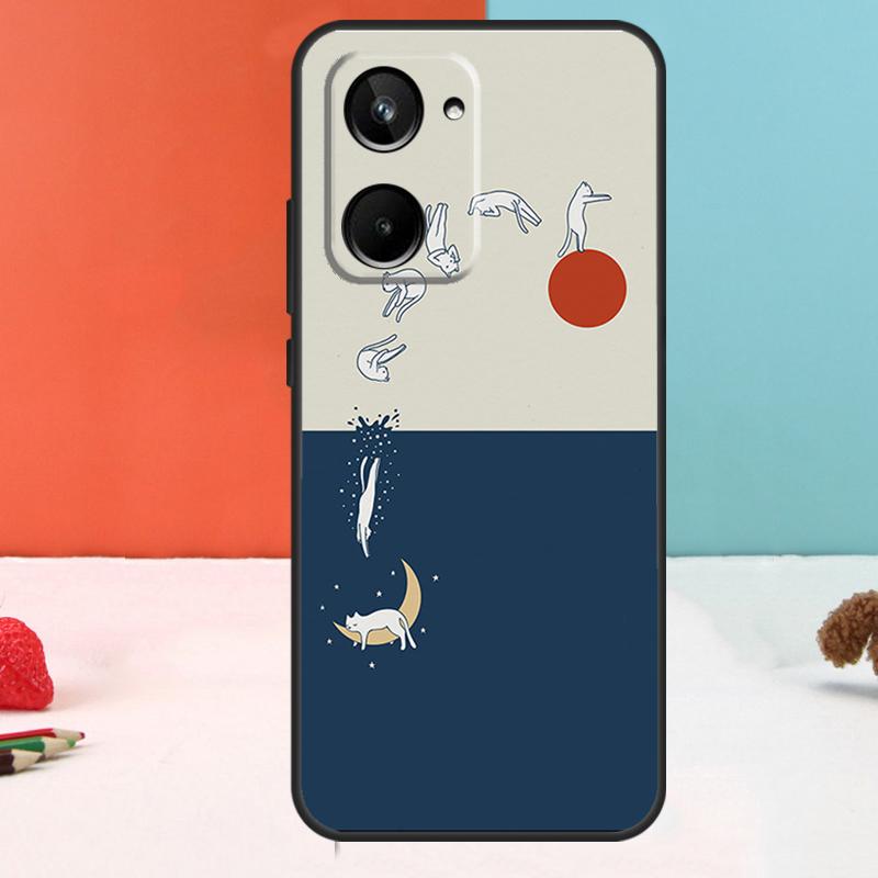 

Кот Фудзи Япония Волна Пейзаж Для Realme GT Neo 5 GT3 GT5 9 10 11 12 Pro Plus C25s C21Y C30 C31 C33 C35 C51 C53 C55 Чехол Realme GT5