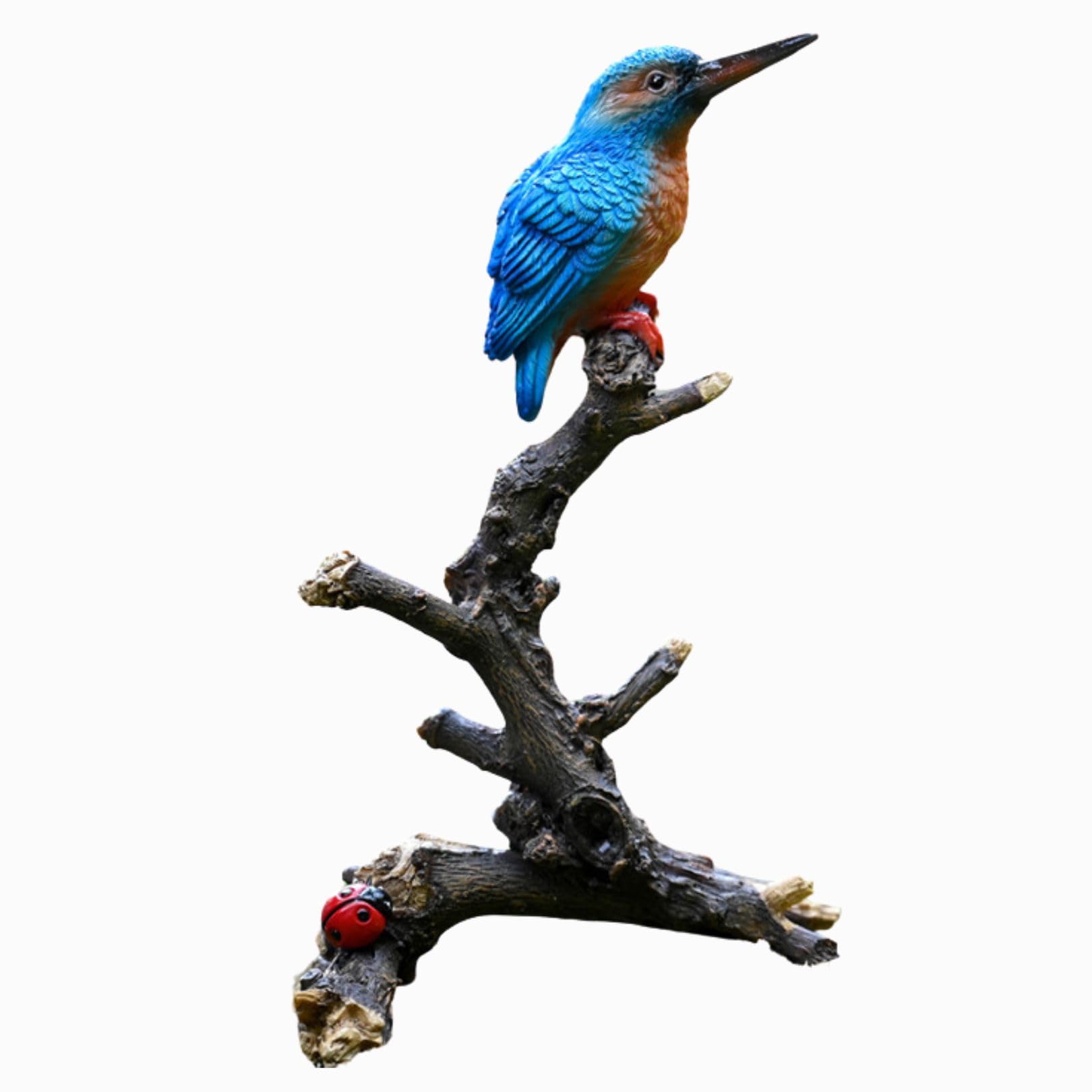 

Садовое украшение «Нефритная птица», Фигурка зимородка, Реалистичная фигурка садового животного (Зимородок)