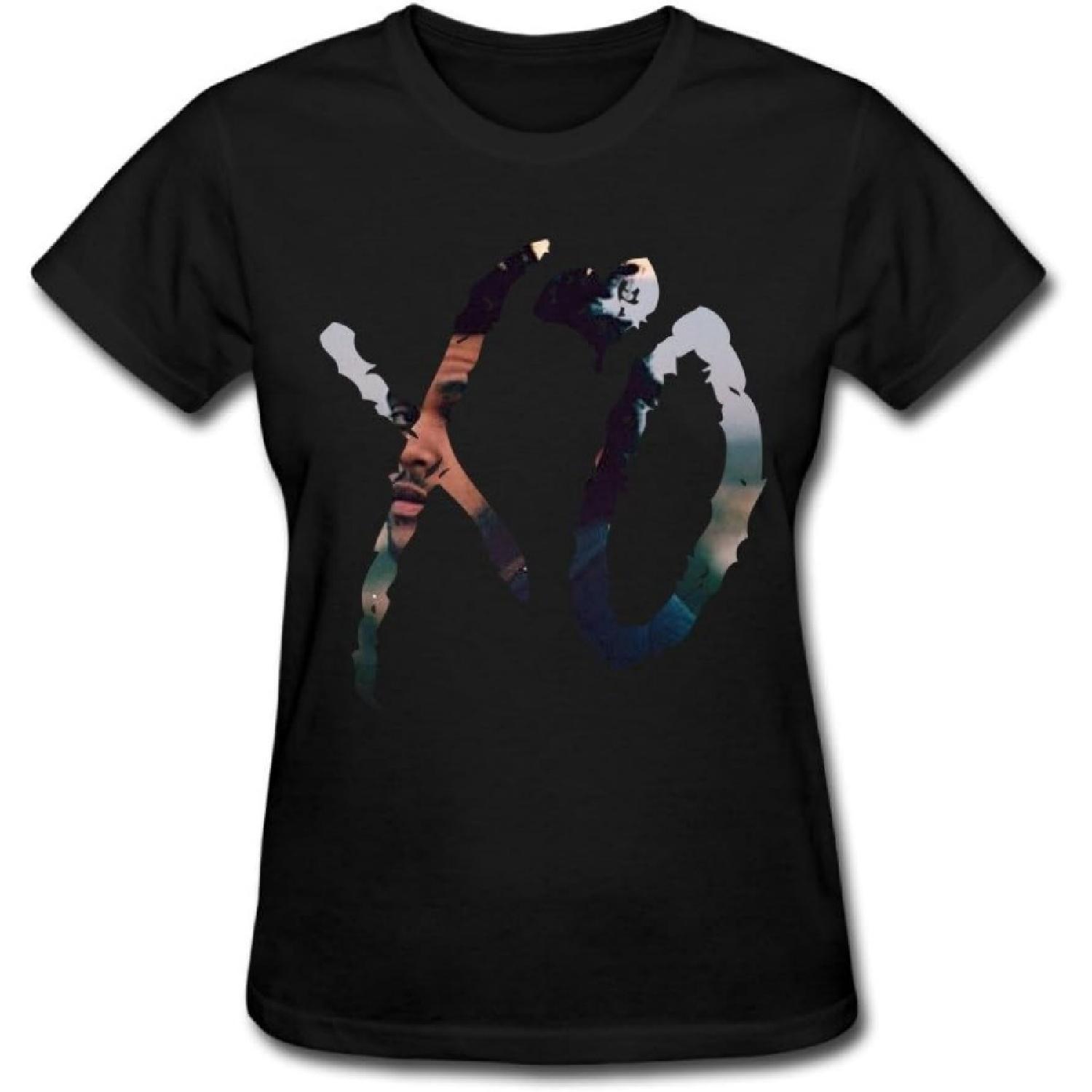 

GOOOET Women s The Weeknd XO Logo Cotton T-shirt XXXXXL