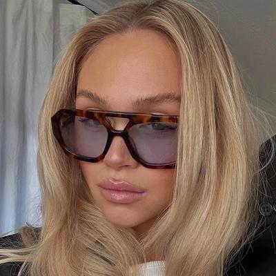 Women Glasses Double Beam Sunglasses Sunshade