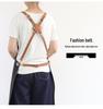 Washable Denim Apron: Durable Workwear for Coffee, Milk Tea, or Florist Shops with Custom Logo Option
