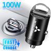 100W QC3.0 PD Mini-Autoladegerät Schnelllade-Auto-USB-Typ-C-Ladegerät Für Mitsubishi Ralliart Star Jinxuan Galant Attrage Xpander