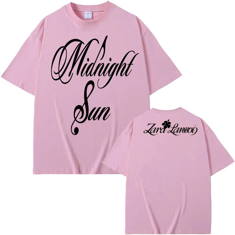 T-shirt Soleil de Minuit Zara Larsson Chanteuse même style T-shirt Été Décontracté 100% Coton T-shirt Camiseta Décontracté Hauts de Haute Qualité