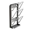 Wall-Mounted Rack Kitchen - Non-Drill Multi-Tier Pot Lid Cutting Board Organizer In Aluminum Modern Minimalist Design