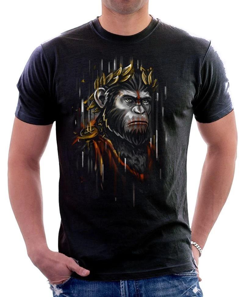 CAESAR Dawn of the Planet of the Apes black t-shirt OZ9626 XXXXL