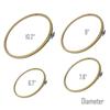 4 PCS Embroidery Hoops Frame Needlework Cross Stitch Tools Set  17/20/23/26cm