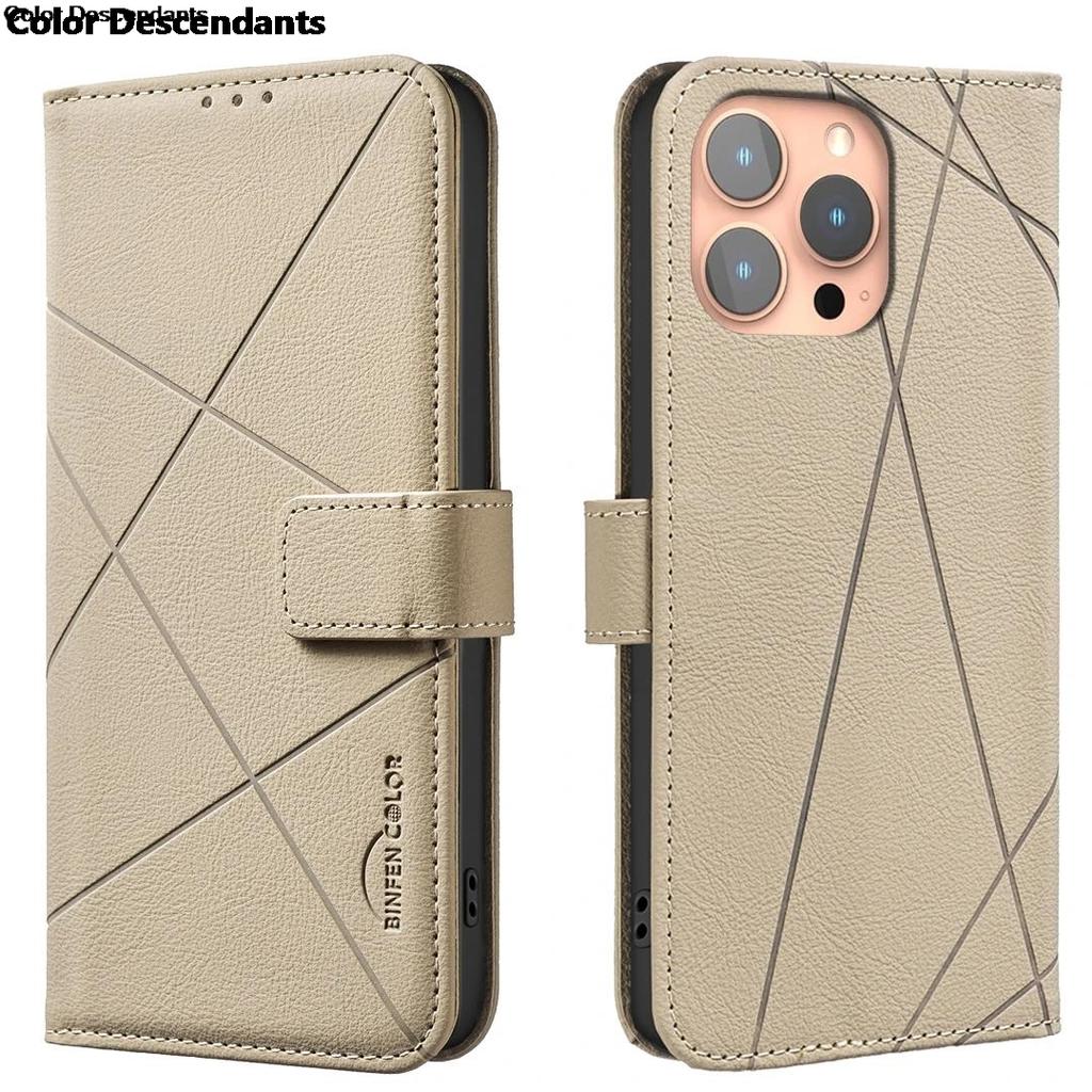 Flip Wallet Leather Cards Solt Book Case For iPhone 17 Air 17 Pro 17 Plus 17 Pro Max Embossed Lines Bag Business Phone Cover