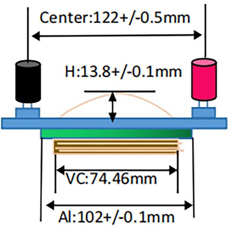 74.46MM Titanium Diaphragm Speaker Repair Horn with 75-Core Round Wire
