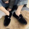 Women Fur Shoes Flats New Loafers Casual 2025 Trend Party Sport Woman Sneakers Winter Cozy Walking Botas Mujer Zapatos
