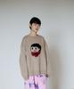 GROUNDWORK Baggage Man Face Knit Sweater / Beige