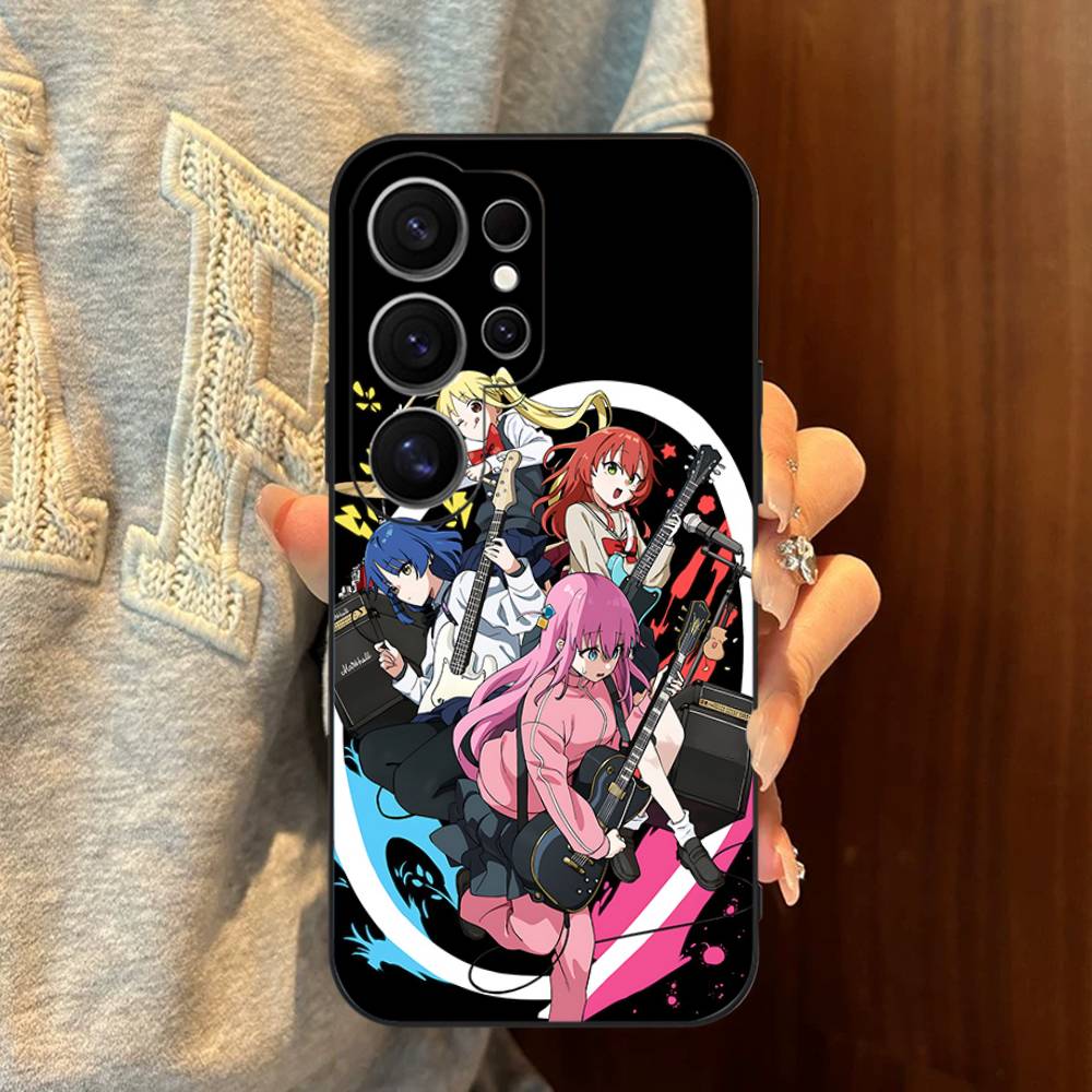 Anime Bocchi The Rock Phone Case For Samsung S 24 Fe 25 Ultra Plus 20 Lite 21 30 22 23 24 22 Ultra 5G Fundas