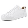 Scarpe Casual da Uomo con Borchie e Suola Rossa, Semplici Social, Scarpe da Skate da Giovane, Scarpe in Pelle alla Moda e di Tendenza, Scarpe Bianche