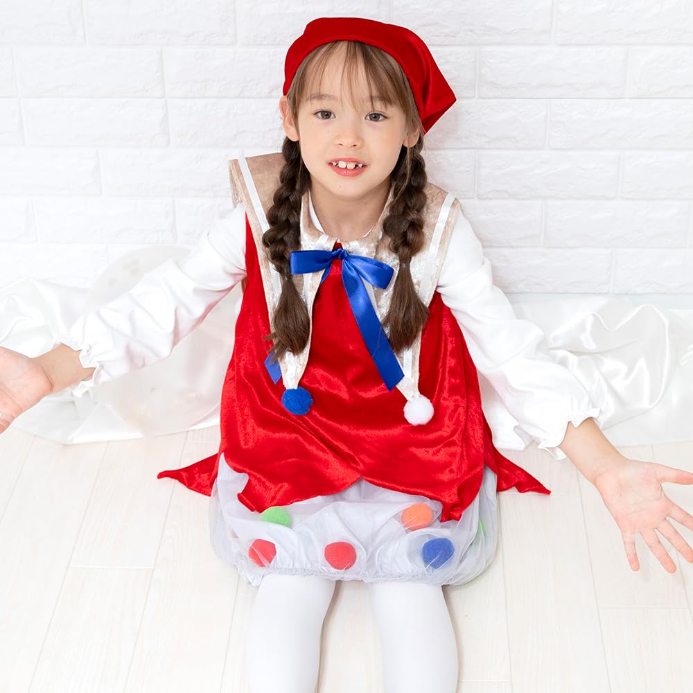 Brightlara Halloween Clown Costume for Boys and Kids, Girls, Unisex, kidscos037-RE-130