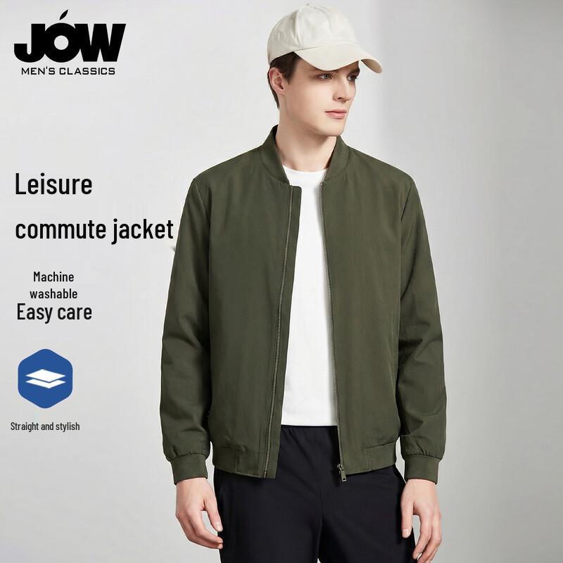 JOW Men s Casual Baseball Collar Jacket L