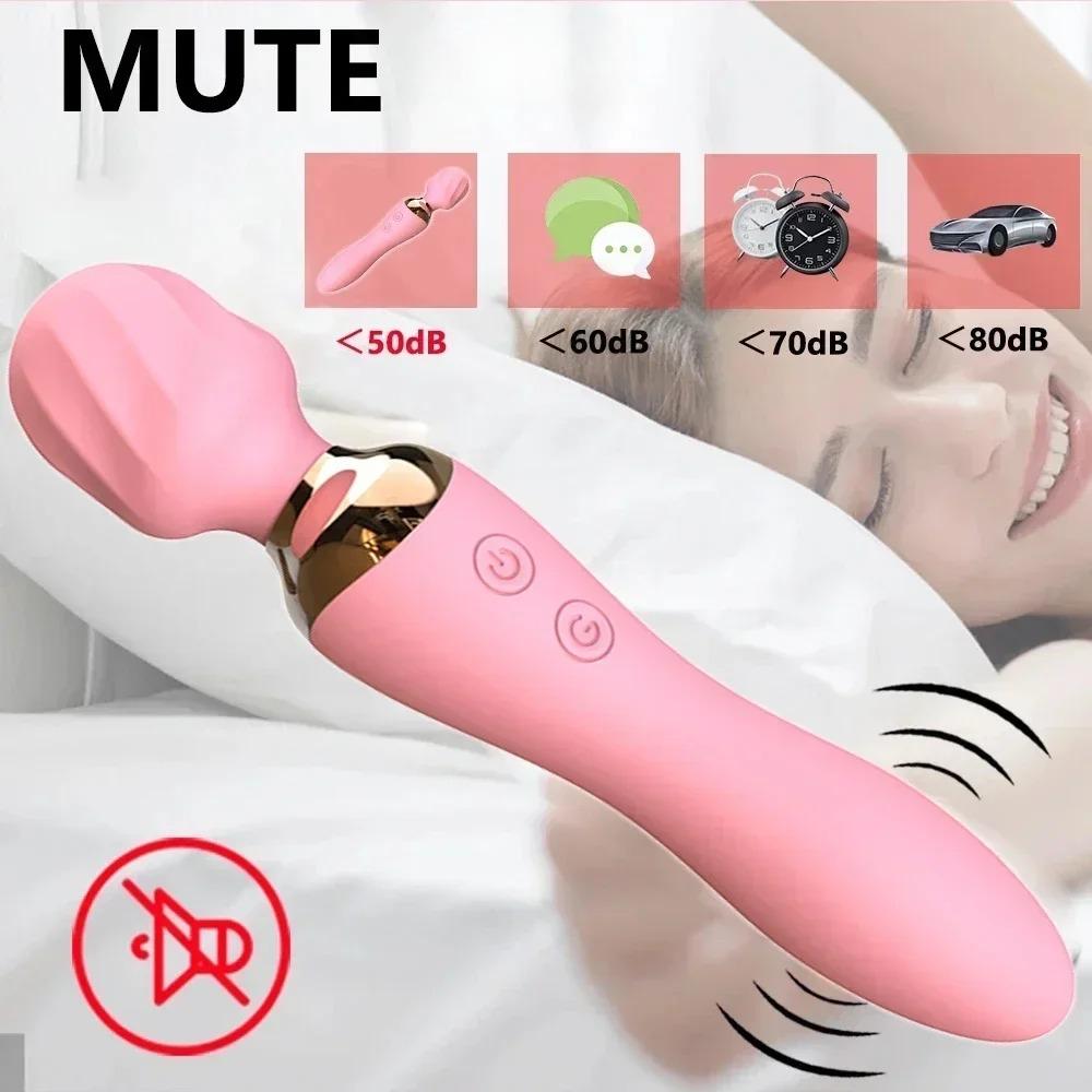 10 Speeds Heating AV Vibrators Magic Wand Vibrators Clitoral Stimulators Vaginal G-spot Massagers Women's Masturbators Sex Toys