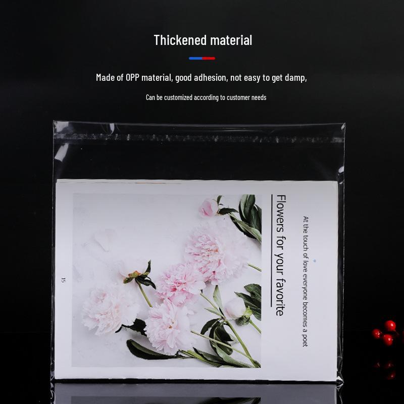 

Прозора самоклеюча OPP-пакет з наклейкою-заголовком для аксесуарів до одягу 4*7cm (5+2) 5 silk, 100 pcs