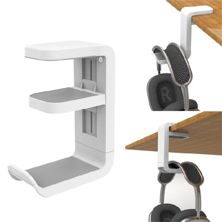 Headsets Holder Headphone Stand Secure Grip Desk Headphone Stand with 360°Rotation Desk Organization for Gamers