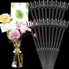 80pcs Durable Flower Card Holders - Sleek White Bouquet Sticks for Weddings, Birthdays, Valentine's Day | Ideal for Photo Displays