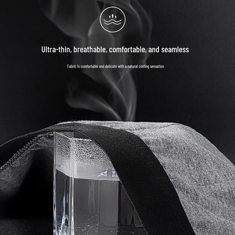 Langsha Men's Combed Cotton Boxer Briefs 4-Pack