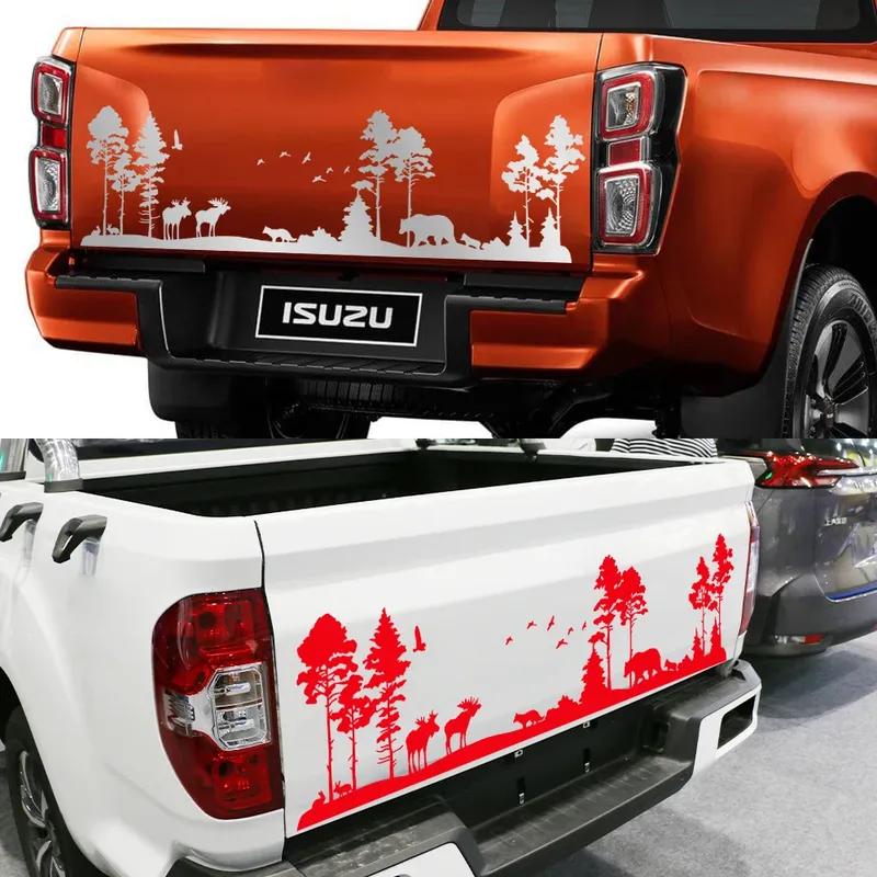 Car Stickers DIY Styling Decor Deer Bear Woodland Forest Camping Vinyl Decoration Pickup Tailgate Decal Auto Tuning Accessories
