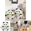 Panda Plush Backpack For Kids Pvc Large Capacity Child Girl School Bag With Comfort Straps
