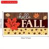 2d Flat 20*10cm, Autumn Home Decoration, Hello Autumn Maple Leaves, Thanksgiving Decoration Signs, Wooden Creative Decorative Plaques, for Home, Club