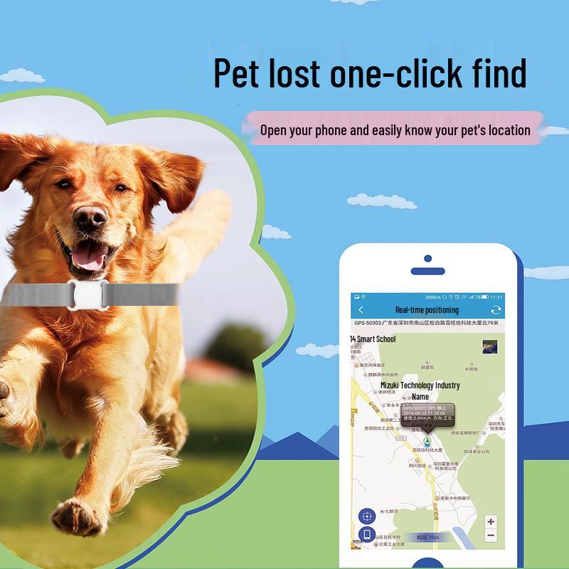 Universal Smart GPS Pet Tracker for iOS/Android - Anti-Lost Locator