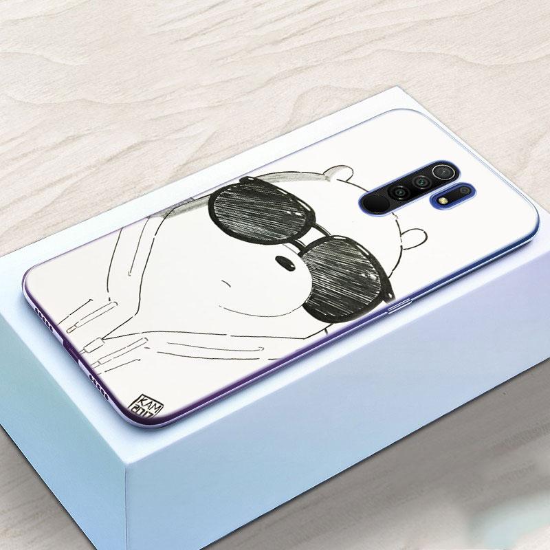 Lustige Cartoon Bär Silikon Handyhülle für Xiaomi Redmi Note 10 9 Pro Max 10S 9S 8T 8 8A 9 9A 9C 9T K40 Pro 5G Weiche Hülle