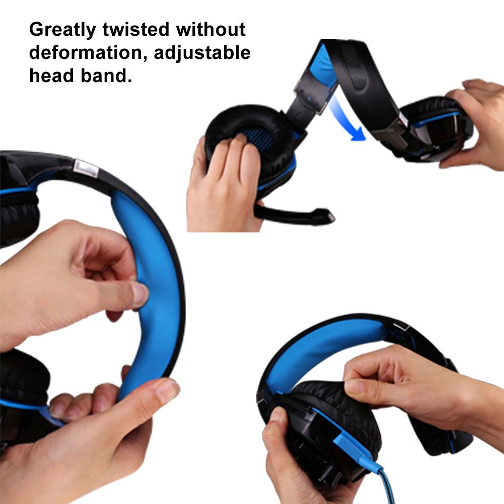 G9000 Gaming Headset Bedraad Verlichting Hoofdtelefoon met Microfoon voor PC Computer Spel