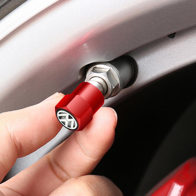 For VOLKSWAGEN 4pcs Auto Emblem Cap Stickers For VW Volkswagen Golf Polo Passat Tiguan Touran Jetta Accessories