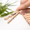 Pack of 20 Natural Bamboos Clothespins Bamboos Clip With Rustproof Spring for Laundry Craft Home Organization