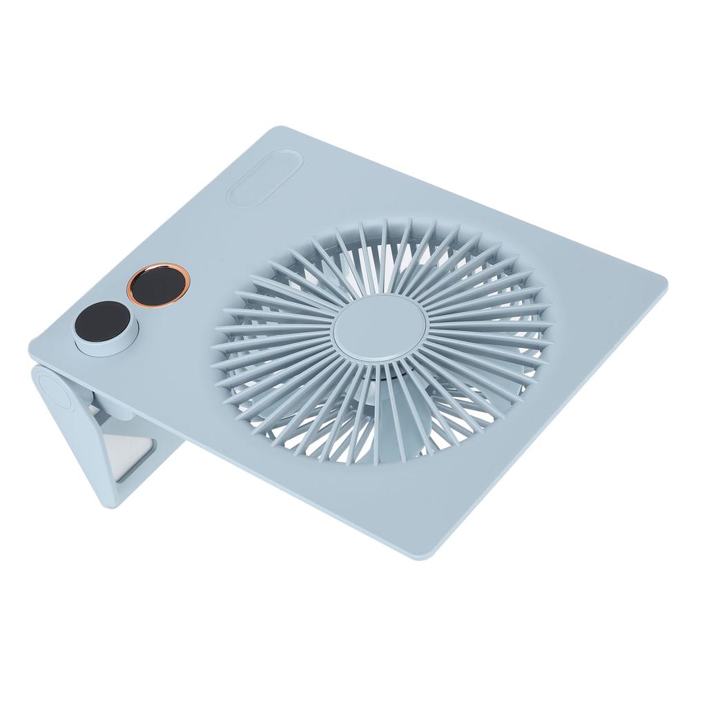 Ultra Thin Table Fan Desktop Flat Battery Operated Standing Hanging Portable Foldable Step Less