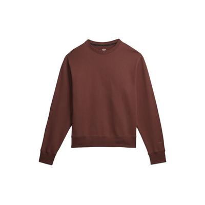 adidas Originals Trefoil x Pharrell Williams Collab Solid Crewneck Sweatshirt Herren Sweatshirt Tief-Erdbraun H58312