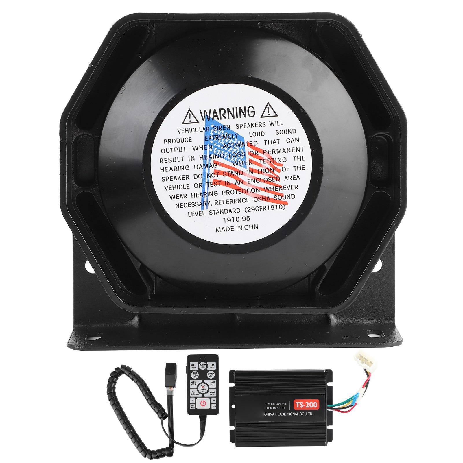 

Универсальная сирена, автомобильный аварийный громкоговоритель, 200 Вт, 130 дБ для полицейской пожарной сигнализации