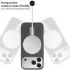 Suede PU Leather Magnetic Phone Case for iPhone 17 pro with 360° Rotatable Metal Holder Compatible with iPhone 17/16/15 Pro Max