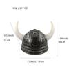 Classic Buffalo Horn Viking Hat for Men Women Halloween Cosplay Party Photo Prop Birthday Costume Accessory