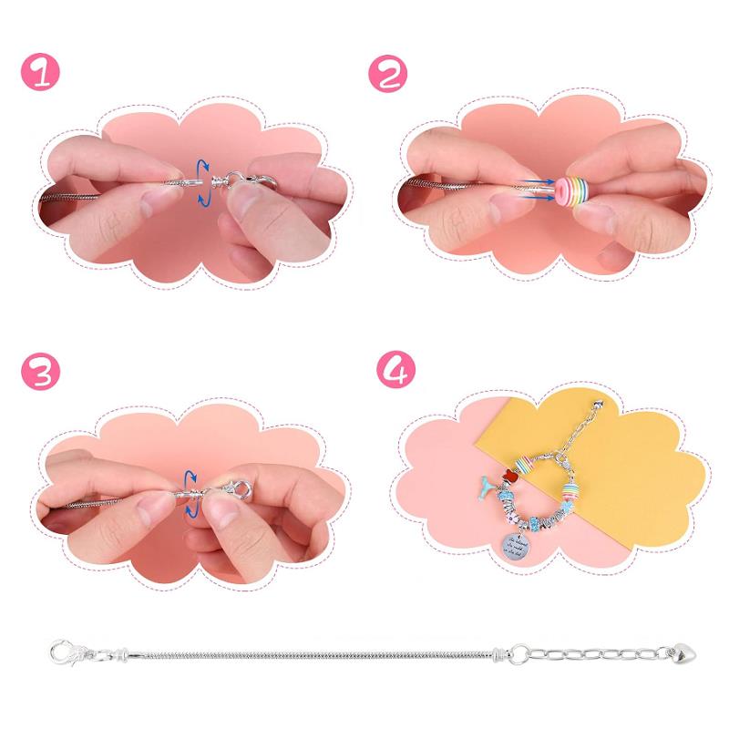 Jewelry Making Kit Bracelets Beads Charms Pendants Gift