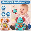 Baby Rattle Toy with Elephant Shapes - Sensory Development Toy for Infants & Toddlers, Mixed Colors - Hand-Eye Coordination,