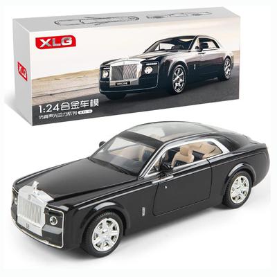 Exquisite Car Model 1/24 Sweptail Model Car, Zinc Alloy Pull Back Toy Car with Sound and Light for Kids Boy Girl Gift.