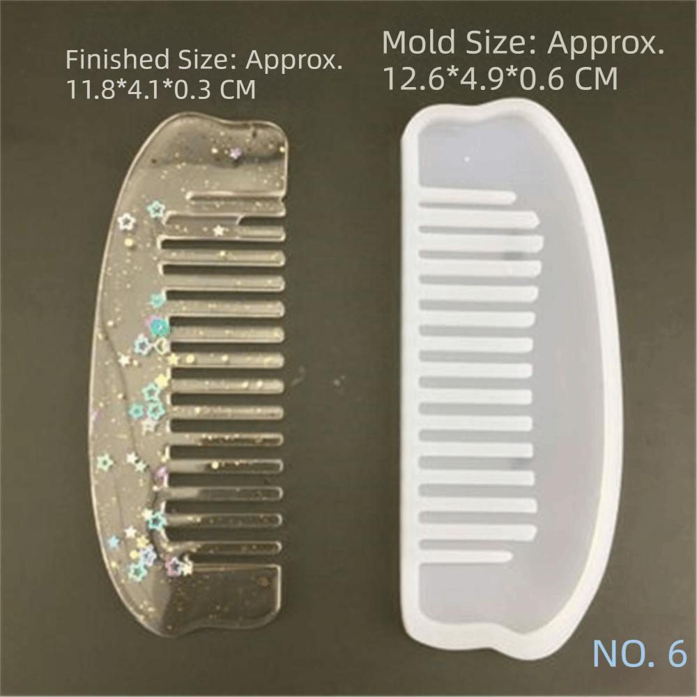 Silicone Comb Mold DIY Craft Epoxy Resin Mould Hair Comb Resin Mold  DIY Jewelry Craft Supplies