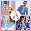 ID Card Holder Rainbow Credential Holder Neck Straps Autism Awareness Badge Holder Mobile Phone Accessories
