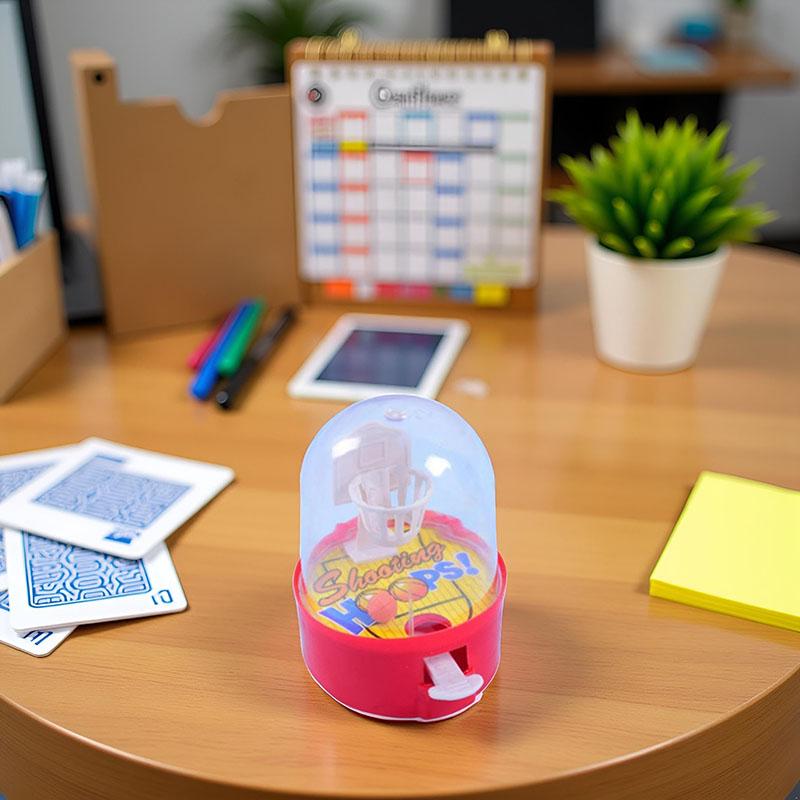 Creative and Fun Mini Finger Children's Puzzle Desktop Toy Basketball Interactive Shooting Game Machine