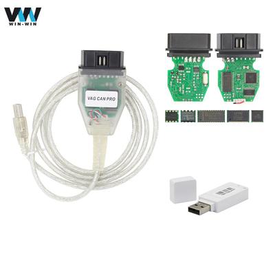VAG CAN PRO VCP 5.5.1 OBD2 Auto Diagnostic Tool VAG COM USB Interface ATMEGA162 OBD II Cable for VW VAG Cable VCP