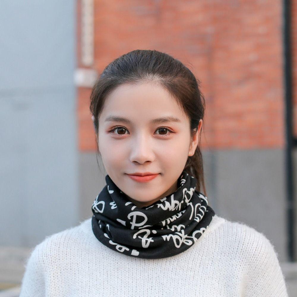 Fashion Soft Scarf Warm Hat Keep Warm Thickened Cover Head Cap Fleece Lined Windproof Cold Cap for Women
