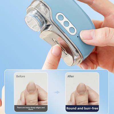 4 in 1 Automatischer Elektrischer Nagelknipser mit Schnelltrocknender Nagel-UV-Lampe Zehennagelschneider Schleifer Trimmer Maniküre Polierwerkzeuge